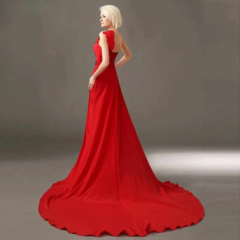 Кристалл цветок халат de soiree Сексуальная одно плечо vestidos после короткие до Длинные вечерние платья для матери невесты