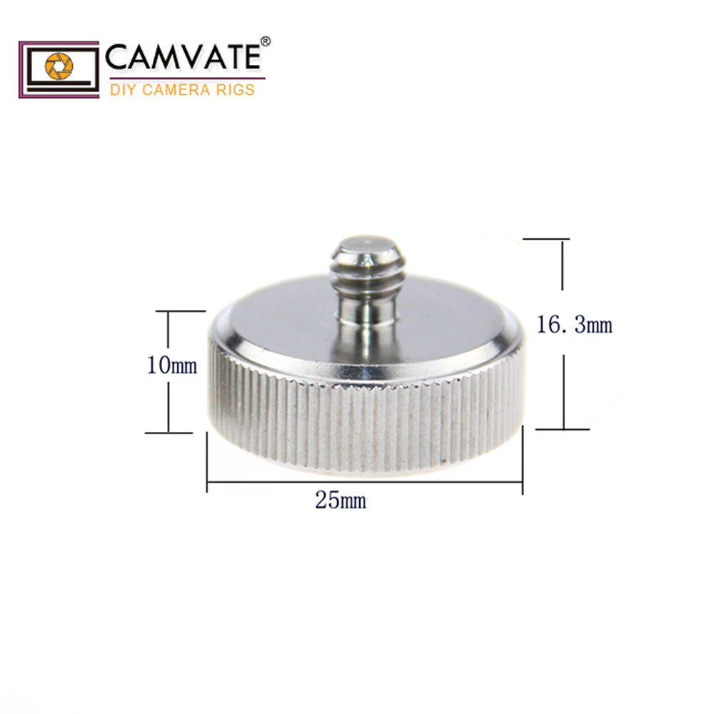 Штатив тренога CAMVATE C1043 с резьбой 2 шт./1/4 дюйма папа 3/8 мама|thread adapter|tripod thread adaptermale