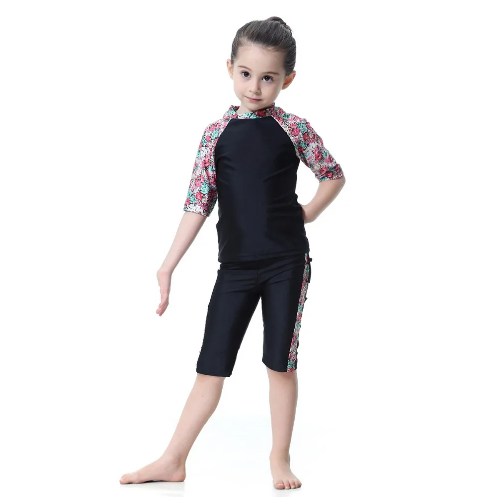 Islamic Kids Swimming Suits Muslim Girls Swimwear Modest Beach Wear ...