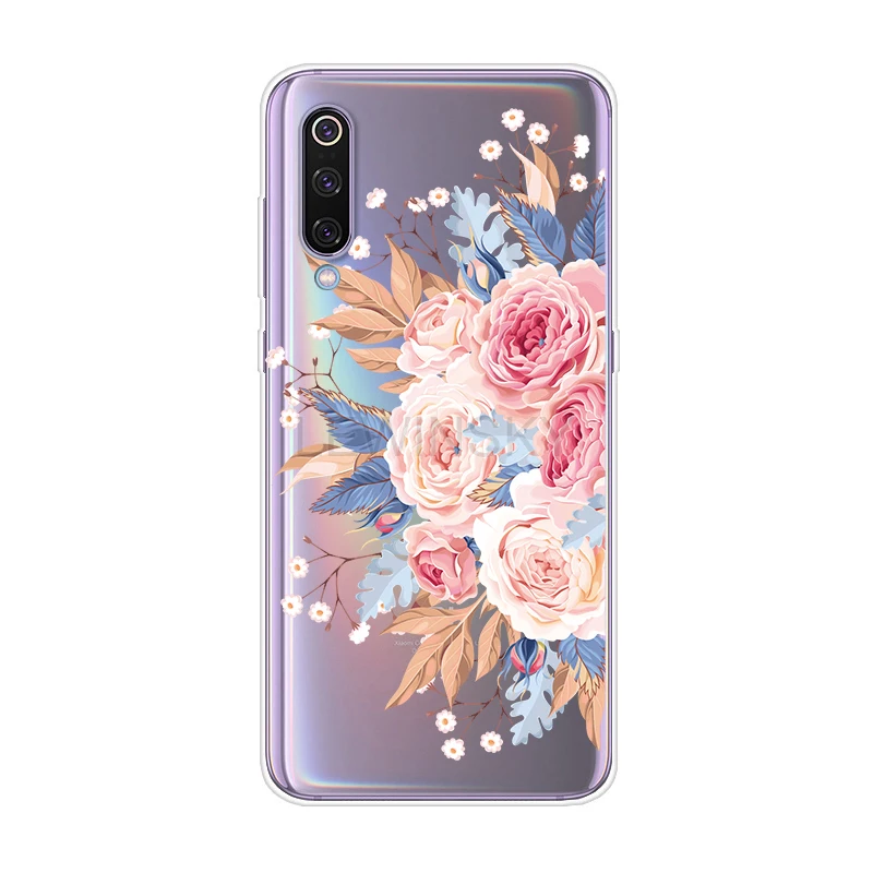 Силиконовый мягкий чехол из ТПУ с кружевными цветами для Xiao mi Red mi Note 7 6 5 4 Pro 4X5 Plus 5A Prime A1 6X PocoPhone F1 mi 9 8 A2 lite чехол