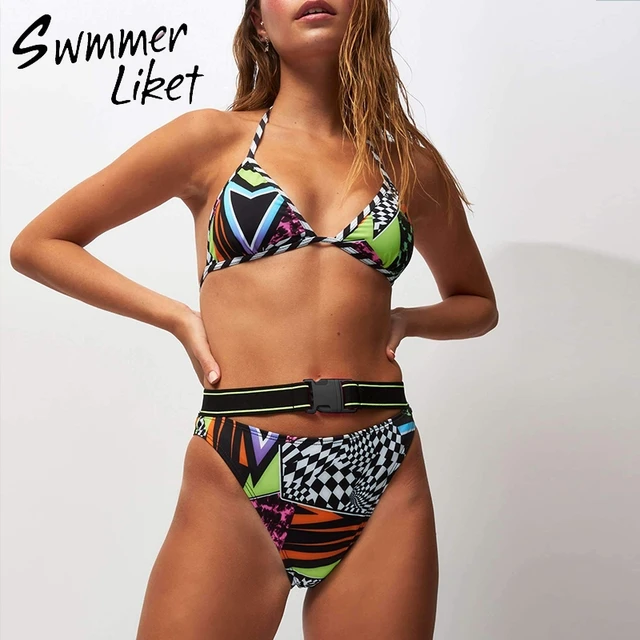 Push up Sexy bikinis 2019 mujer bañistas traje de baño mujer hebilla traje de verano mujeres traje de baño traje de natación - AliExpress