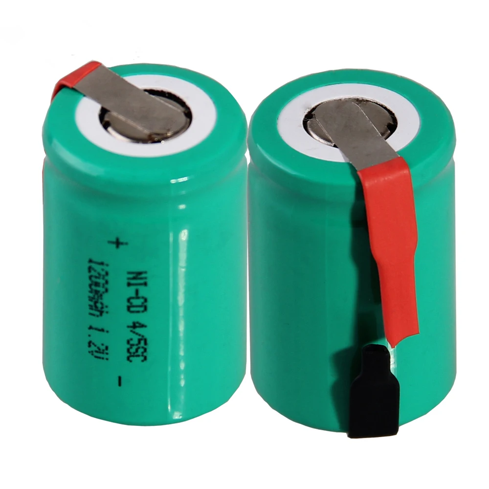 2 pcs 4 5sc 1200mah 1 2v battery nicd rechargeable batteries for
