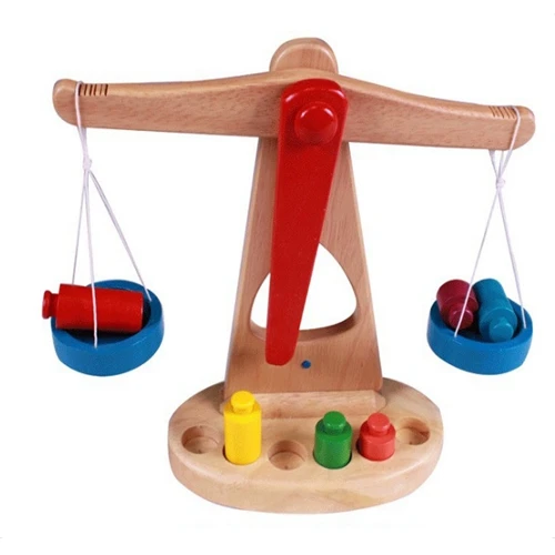GEEK KING Montessori teaching aids balance scale baby balance game early education wooden puzzle children toys
