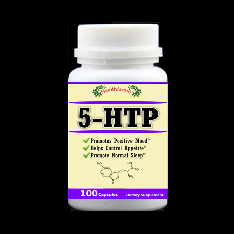 

5-HTP Supplement,Reduce Stress,Positive Mood Support, Promote Normal Sleep Aid,Control Appetite,5HTP - 100pcs/bottle