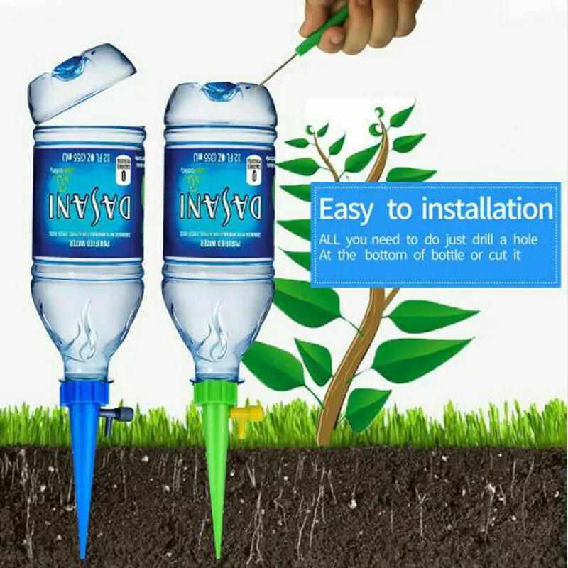 12Pcs Plant Self Watering Adjustable Stakes System Vacation Plant Waterer Self Automatic Watering Spikes droshipping 12Pcs Plant Self Watering Adjustable Stakes System Vacation Plant Waterer Self Automatic Watering Spikes droshipping