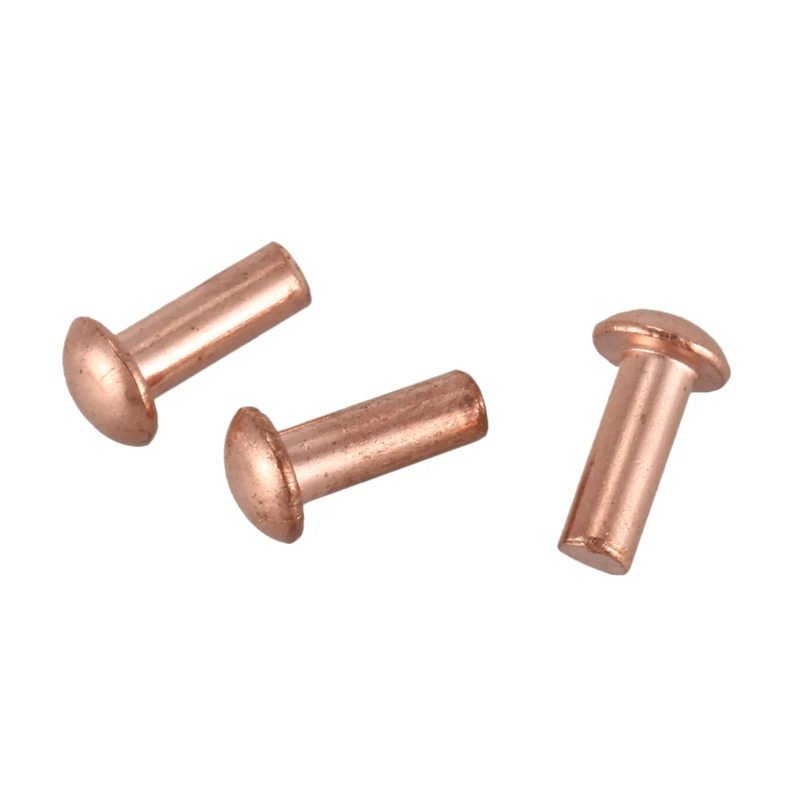 100pcs 3* 8mm round head solid copper rivets fasteners