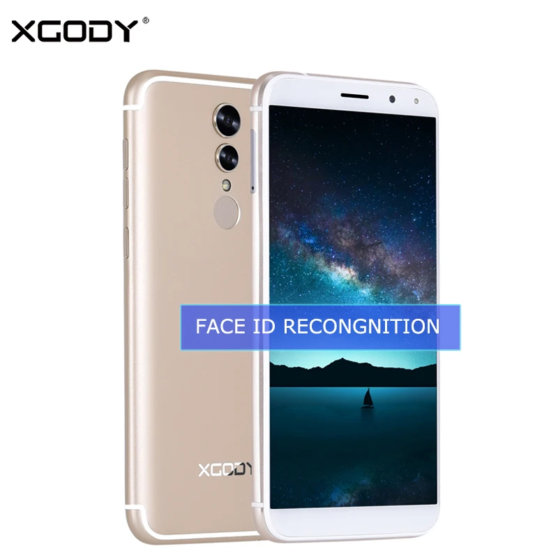 Смартфон XGODY S12 Face ID Android 6 0 4G LTE 5 72 дюймов 18:9 дисплей отпечаток пальца четыре ядра 1