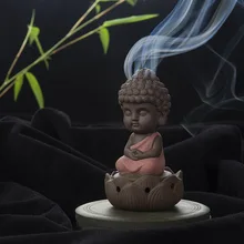 Creative Zen Kegel Spule Weihrauch Brenner Halter Lotus Platte Wohnkultur wohnzimmer Ofen Dekoration Ornament Tathagata Buddha
