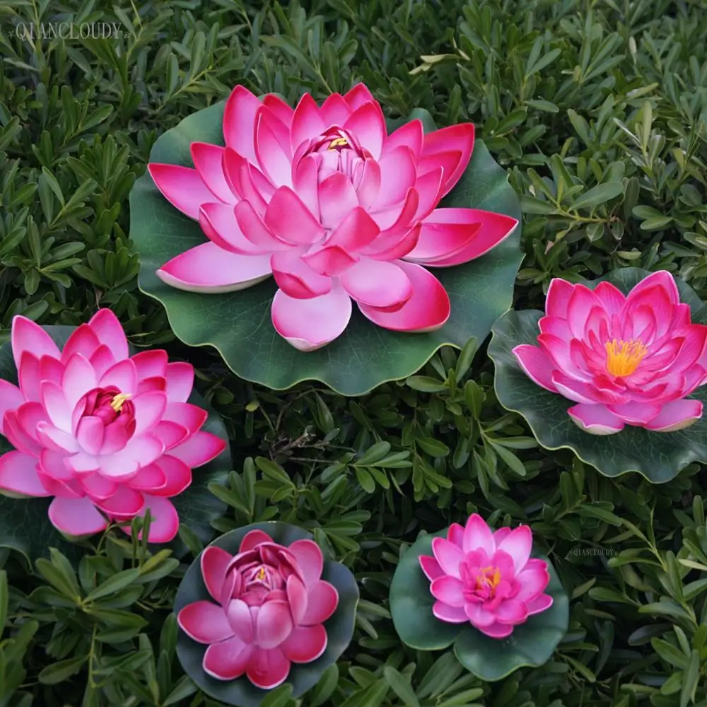 Buatan Mawar Lotus Daun Daun Kolam Bunga Lily Air Kolam Renang Apung Rumah Taman Kolam Tanaman Pernikahan Dekorasi D24 Leaves Flowers Floating Flowers Weddingrose Artificial AliExpress