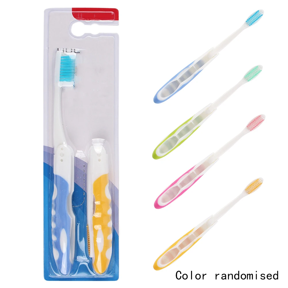 

2 Pcs Soft Replacement Foldable Camping Portable Lightweight Hiking Durable Toothbrush Outdoor Activities Travel Use Mini