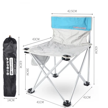 

Folding Fishing Chair Camping Stool, Light Weight Portable Chair For Outdoor Camping Fishing Picnic Hiking Gardening And Beach