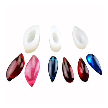 

7 Pack transparent white Silicone Molds Diy Resin Jewelry Making Necklace Pendant Ring Pendant Casting Mould Craft Tool