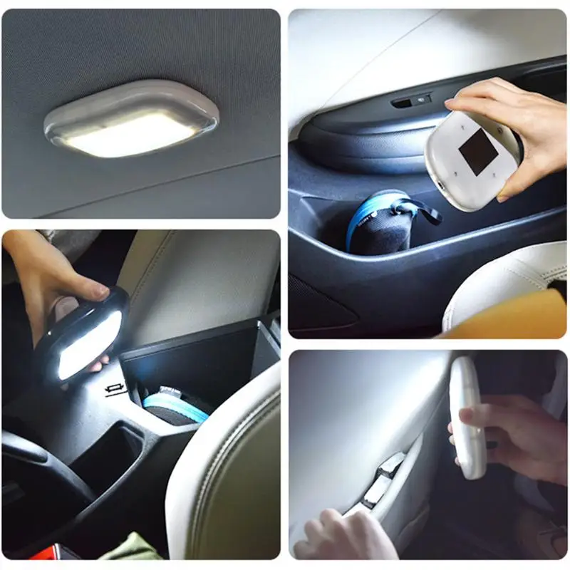 Магнитная потолочная лампа USB светодио дный перезаряжаемая Светодиодная лампа для чтения домашняя комната шкаф для одежды Автомобильная