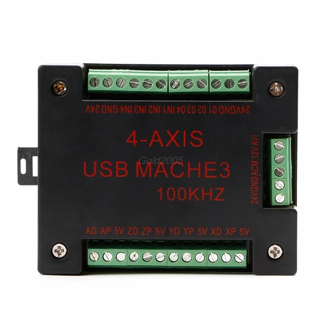 CNC USB MACH3 100Khz Breakout Board 4 Axis Interface Driver Motion Controller June DropShip