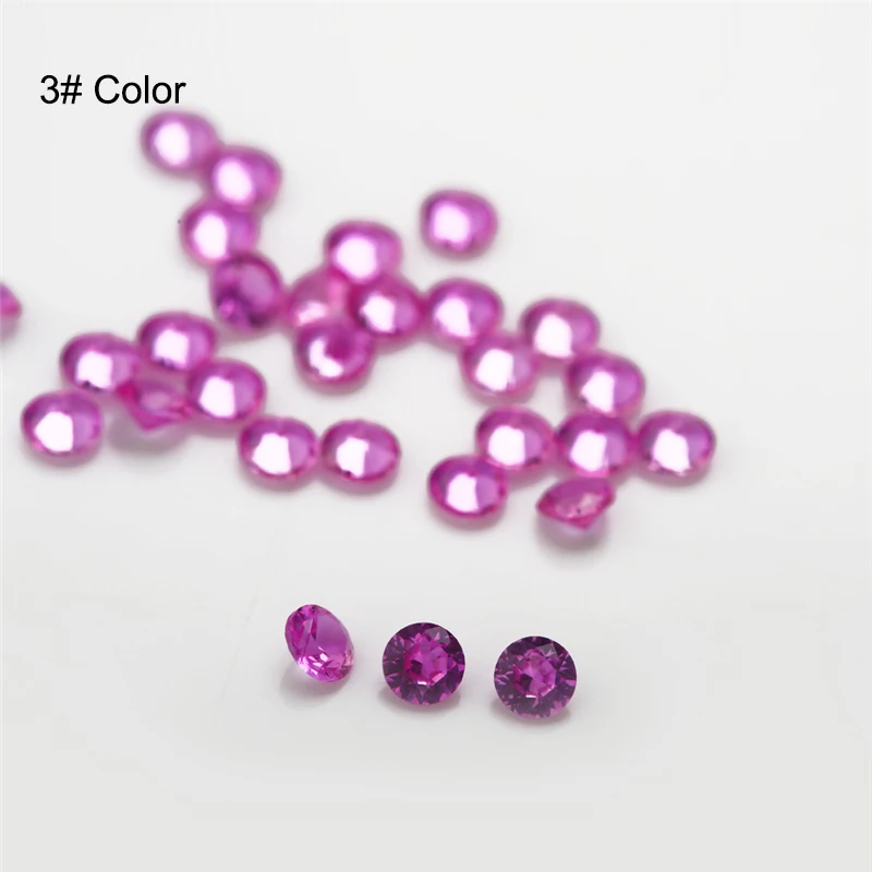 

Size 1.0~3mm Round Brilliant Cut Synthetic Corundum Gems For Jewelry 1.25# 3#