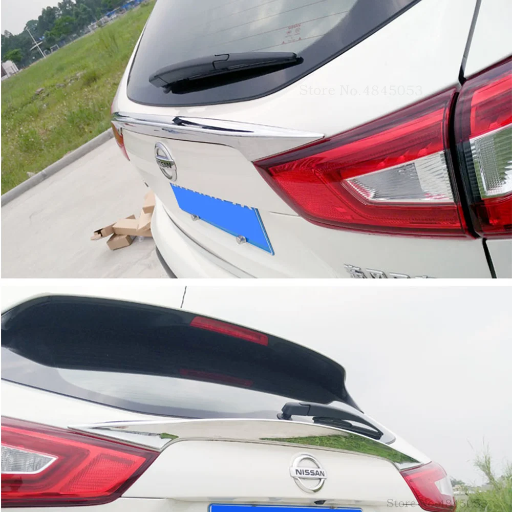 Для Nissan Qashqai 2016 2019 автомобильный спойлер из углеродного волокна задний багажник