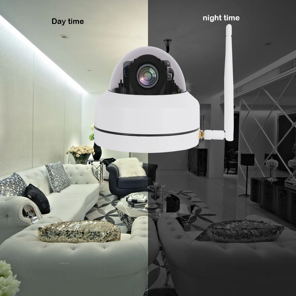 New AHD IP Camera 2MP Wireless WIFI IPZ Camera Night IR 30M Dome Waterproof Security Cameras Onvif TF Card APP CamHi