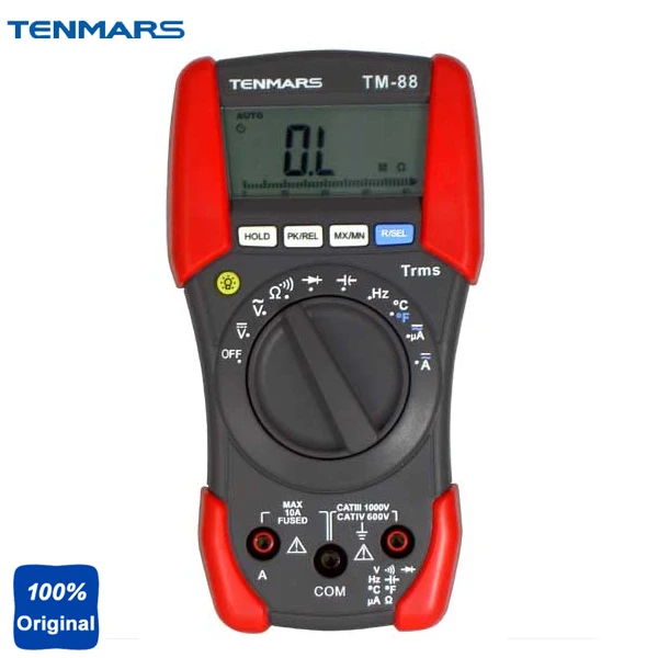 Tm-88 Портативный Cat IV 600 В, CAT III 1000 В цифровой мультиметр