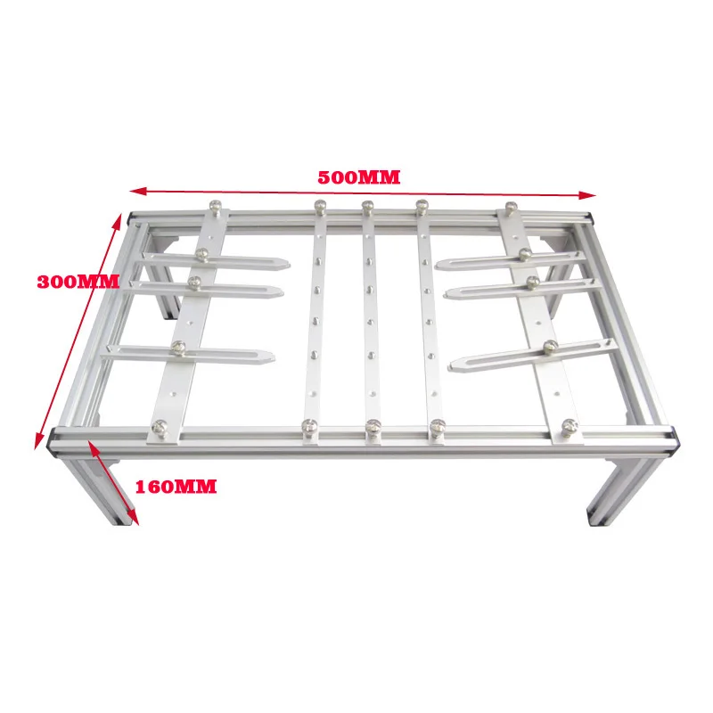 

BGA Bracket Holder Supprt Stand 500mmx300mmx160mm PCB Bracket for Fixed Desktop Laptop Motherboards Rework Repairing