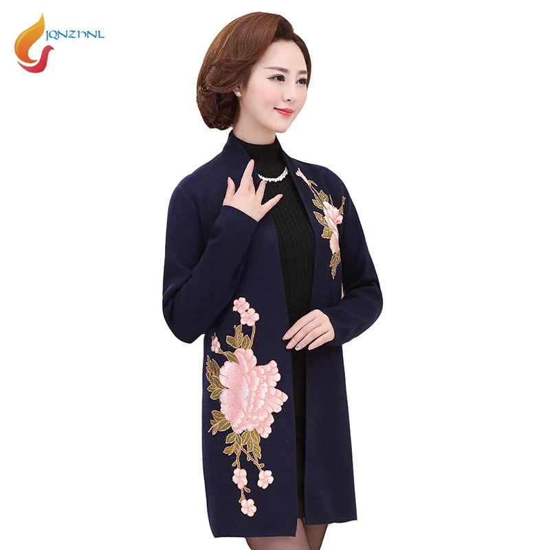 Long Occasionnel Nouveau Red Femmes wine Jqnzhnl Navy D'âge Printemps Blue De bright Pull Moyen red Mode Survêtement L738 Mi Blue Brodé yellow Chandail 2018 Cardigan Automne green grey femmes 0IqZwxq