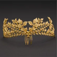MHS. Свадебные повязки для волос в стиле барокко с изображением листьев солнца, корона, головной убор, золотые винтажные свадебные аксессуары для волос, свадебная тиара, ювелирное изделие для волос, подарок 1 шт