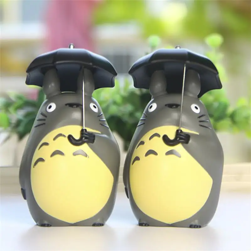 

10cm Totoro Miniature Figurine Extra Large Umbrella Dragon Cat Hand Ornament Home Decor Arts Crafts Gift For Kids