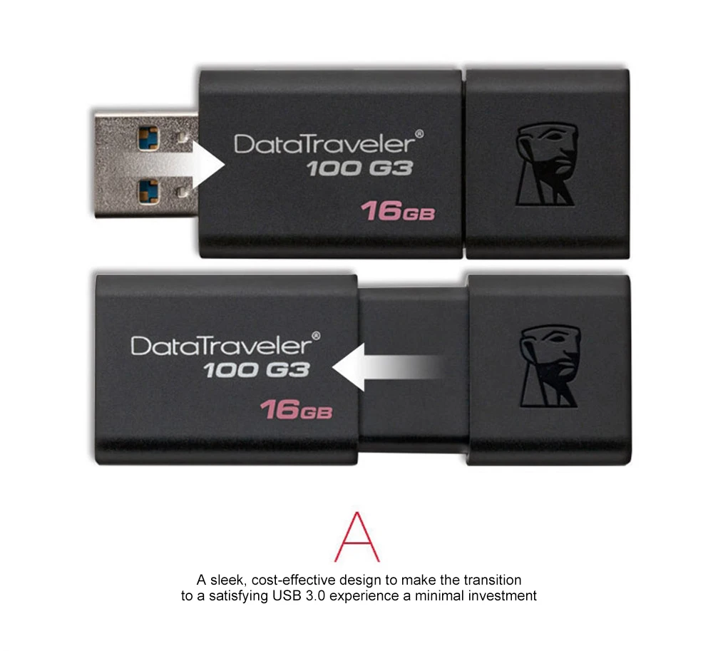 Kingston USB 3,0, флеш-накопитель, 16 ГБ, 32 ГБ, 64 ГБ, 128 ГБ, USB флеш-накопитель, флеш-накопитель, кольцо, память, USB DT100G3