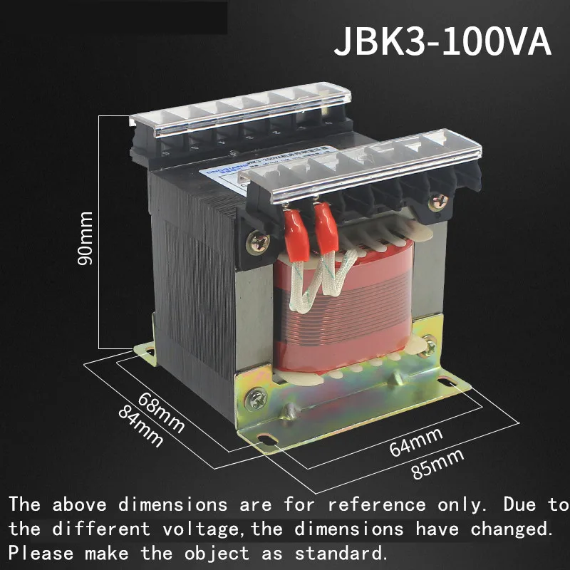 

JBK3-100VA Machine Tool Control Transformer 220V380V 6.3V24V110V DJ Equipment Accessories