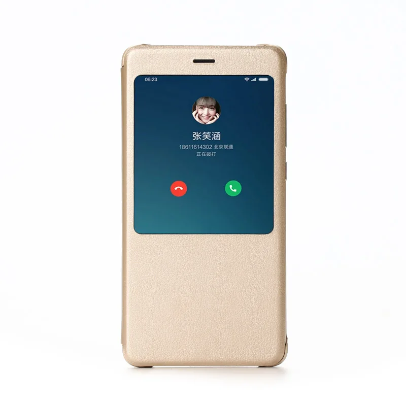 

Xiaomi Redmi note 4x case xiao mi 5x flip cover fabric protective case original Redmi case shell smart display
