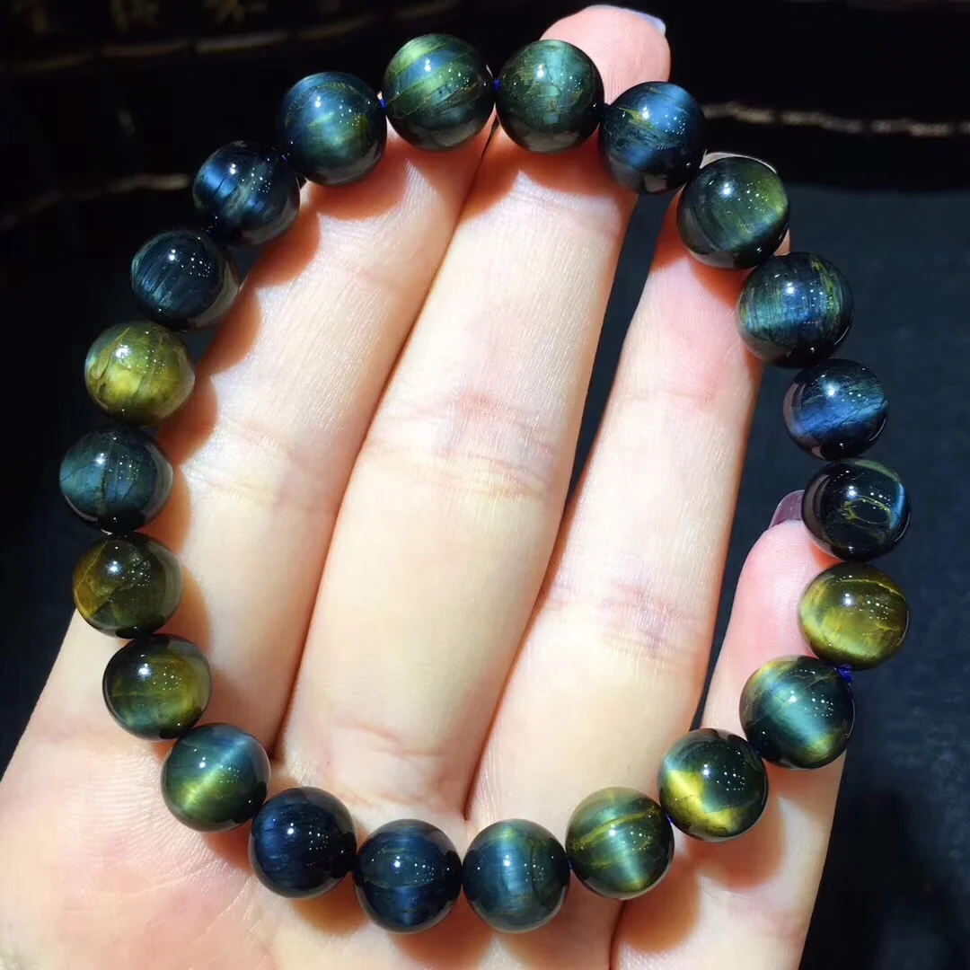 

100% 8.5mm Natural Namibia Pietersite Blue Yellow Beads Gemstone Round Bead Bracelets Man Women Drop Shipping B18221