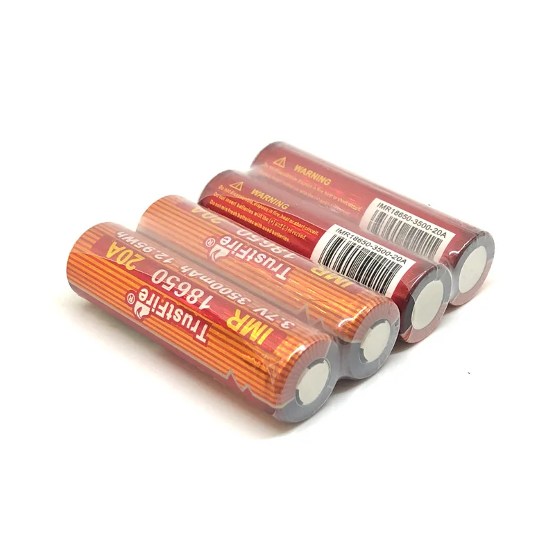 TrustFire IMR 18650 3500 мАч 3,7 в 20A 12.95Wh высокая скорость литий-ионный заряжаемые Аккумуляторы для электронной сигареты светодиодный фонарик