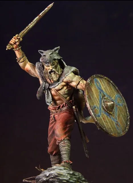 75mm scale Viking Warrior Resin Model Kit Model figure