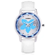 Женские повседневные кварцевые часы люксовый бренд Модные наручные часы красивые женские часы с кожаным ремешком водонепроницаемые 50 м CASIMA#3002