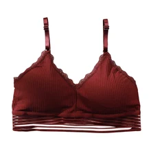 Fashion Lace Mesh Bra Adjusted-straps Push Up Bra Bralette Lady Deep V Triangle Cup Without Steel Ring Bra Thread Thin One-Piece Fashion Lace Mesh Bra Adjusted-straps Push Up Bra Bralette Lady Deep V Triangle Cup Without Steel Ring Bra Thread Thin One-Piece