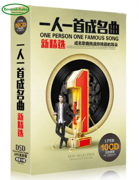 2018 popular new songs Collection CD, 1 person 1 famous song ,10 CDS