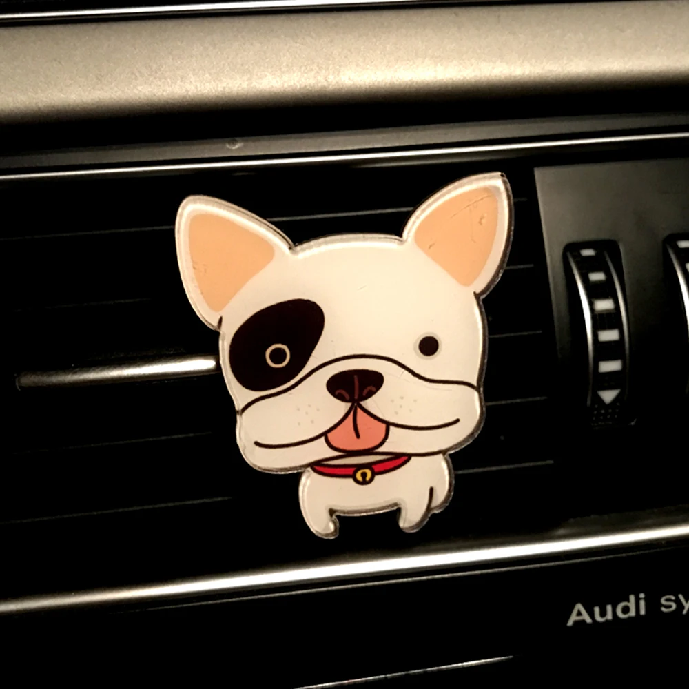 Автомобильный освежитель воздуха, смешной Твердый освежитель воздуха, авто декорации, милая форма в виде собаки, высокое качество, автомобильный Стайлинг