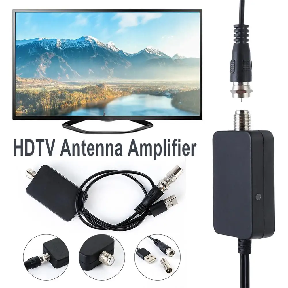 AH-LINK HDTV TV Antenna Amplifier Signal Booster TV Aerial Adapter with USB Low Noise Easy Install For DVB-T2 ATSC wholesaler AH-LINK HDTV TV Antenna Amplifier Signal Booster TV Aerial Adapter with USB Low Noise Easy Install For DVB-T2 ATSC wholesaler