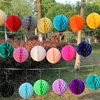 1Pcs 2'' -12'' Chinese Round Hanging Paper Honeycomb Flowers Balls Crafts Party Wedding Home DIY Decoration Paper Lantern Pompom - 2