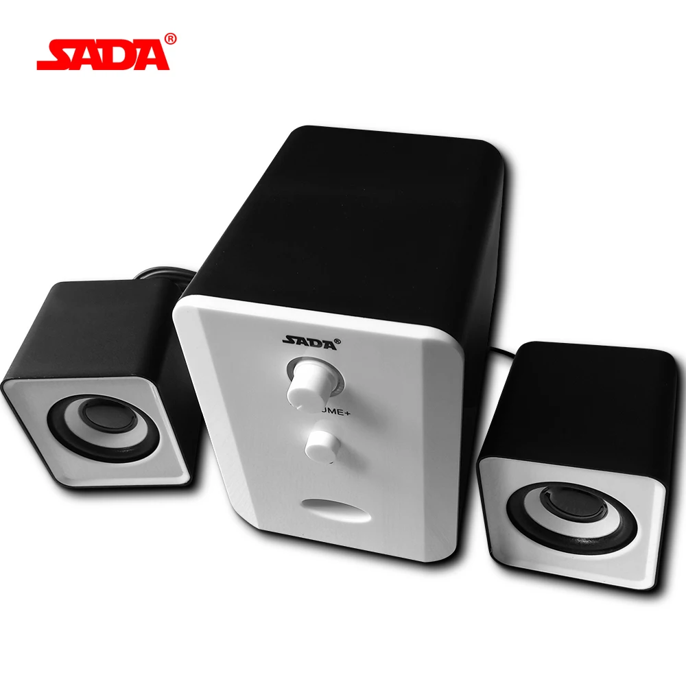 SADA Brand Mini wired Portable combination speaker Column computer speaker 2.1 USB channels 3W Laptop speakers PC 3.5mm plug
