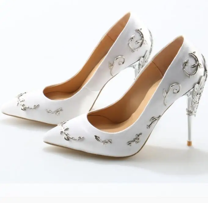 Zobairou дизайнерские Роскошные женские туфли металлическое золото Сексуальная Свадебная обувь на высоком каблуке розовые туфли женские туфли-лодочки Большие размеры