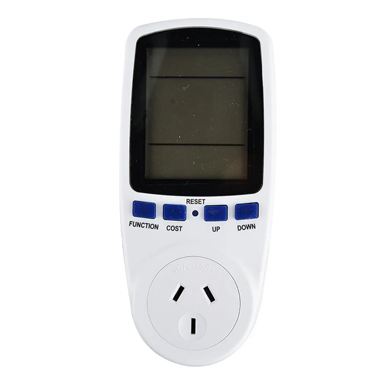 

Mayitr White Energy Meter Power Meter 240V Power Energy Meter Monitor Consumption Watt Electricity Usage Tester Plugs