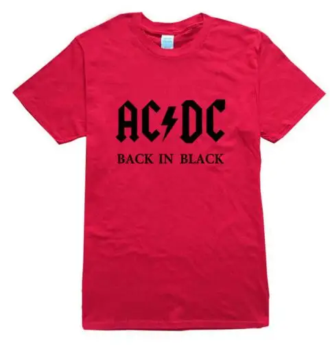 Дизайн, AC DC Bell, мужские футболки с черепом и цепочкой, acdc bell, I Got My Bell goning Take Ya To Hell, Повседневная брендовая 3D Мужская футболка - Цвет: redblack