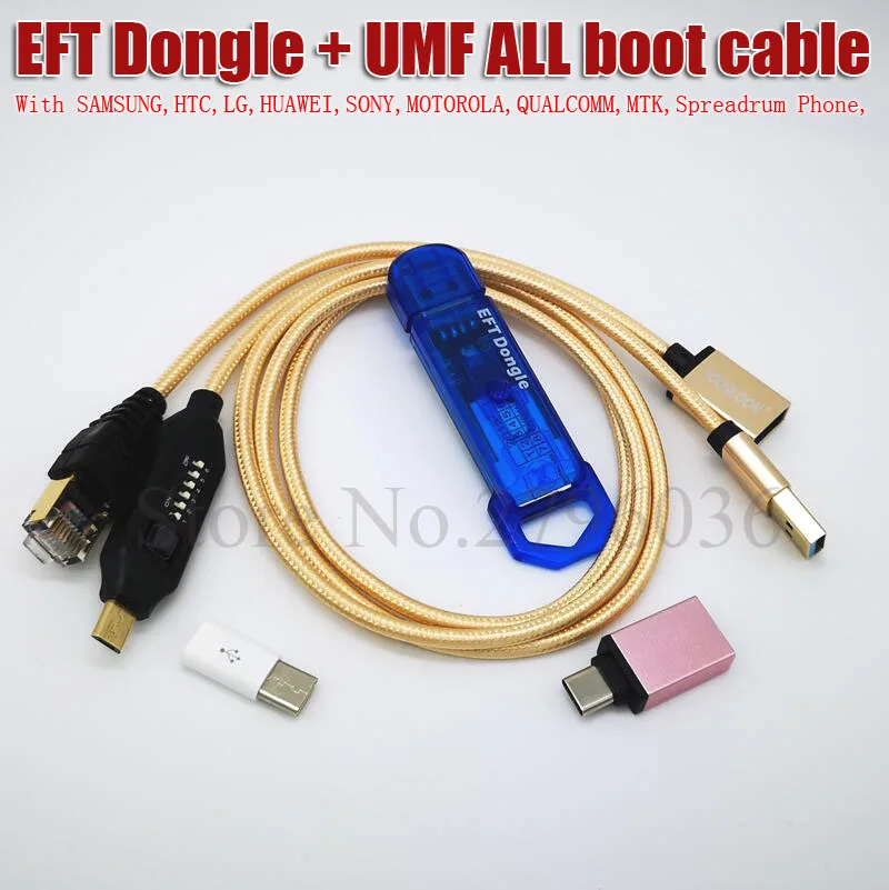 2019 Новые 100% оригинал легко прошивки TEMA/EFT DONGLE + UMF все кабель запуска Бесплатная доставка