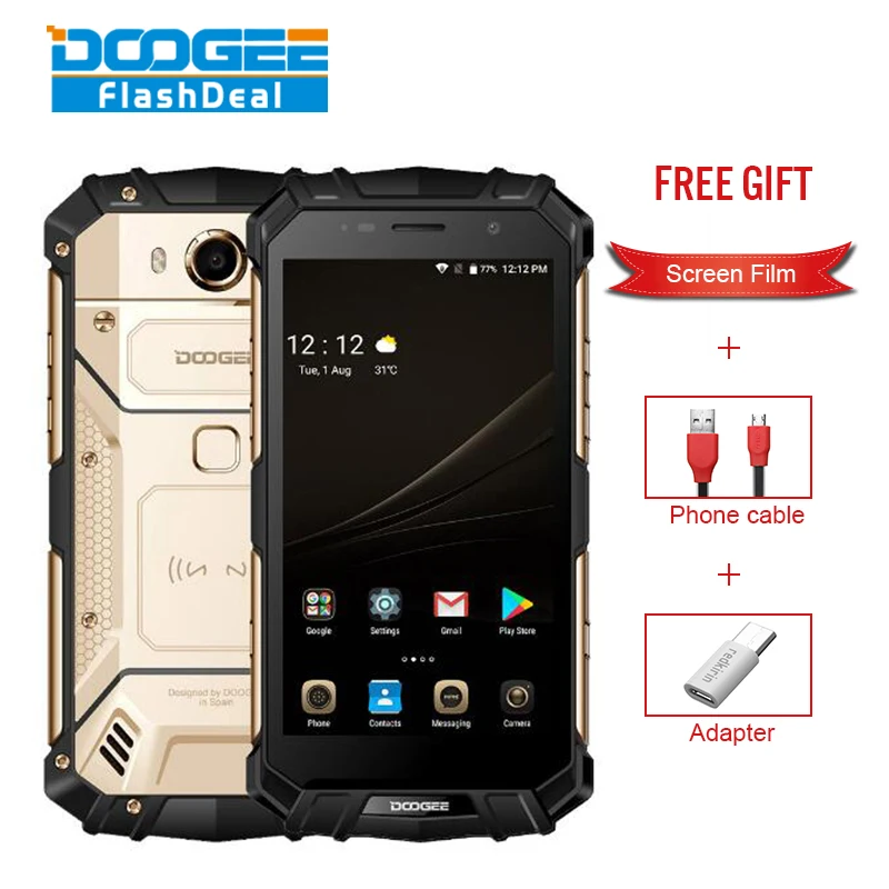 DOOGEE S60 IP68 Waterproof Smartphone 6GB 64GB 5 2 Helio P25 Octa Core 4G Android7 0
