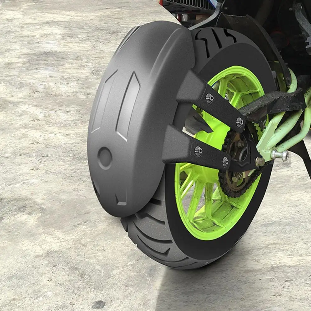 

Motorcycle Rear Fender Rear Wheel Splash Guard Rear Wheel Cover Splash Guard Mudguard w/Bracket