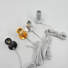 12V Led точечный светильник шкаф мини Точечный светильник утопленный вниз светильник шкаф витрина Дисплей светильник 1 Вт Алюминий тела