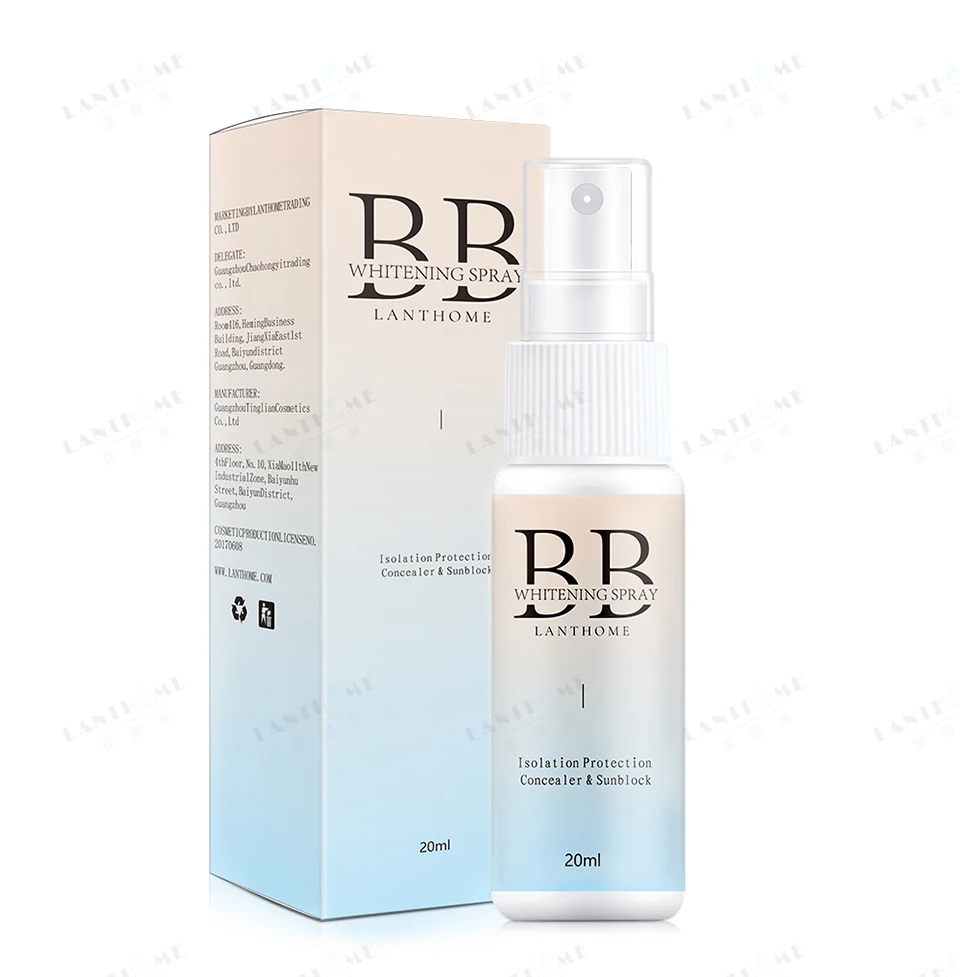 New 20ML Body Sunscreen Concealer Moisturizing BB Spray Foundation Makeup Summer Whitening Spray Beauty Cosmetics
