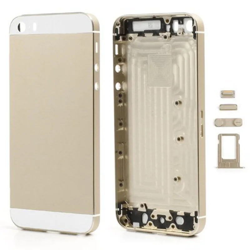 For Apple iPhone 5 5s Replacement Chassis Back Housing Back Cover Case with LOGO Buttons Sim