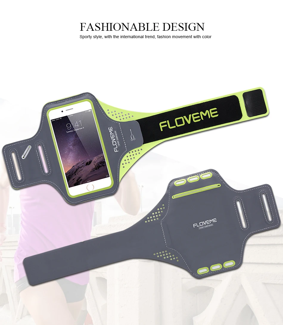 FLOVEME 4," /5,5" водонепроницаемый спортивный ремень на руку чехол для iPhone 6 6s Plus 7 8X10 Универсальный чехол для наружного бега чехол для телефона