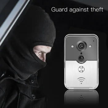 

WiFi Smart Wireless Security DoorBell HD 720P Visual Intercom Recording Video Door Phone Remote Home Monitoring Night Vision